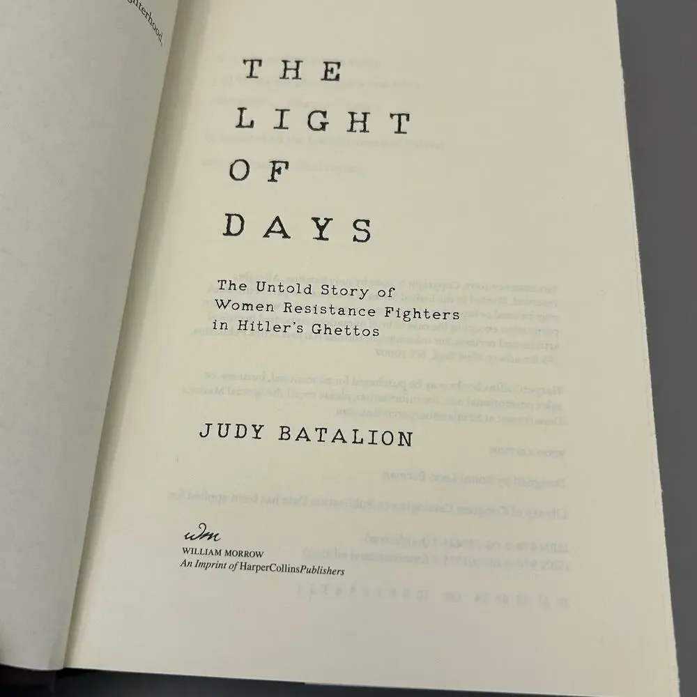 The Light of Days: Untold Story of Women Resistance Fighters in Hitler's Ghettos
